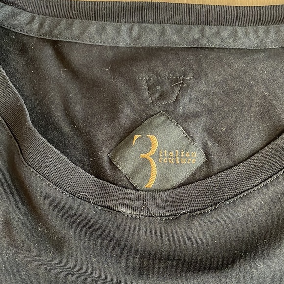 Men’s Italian Couture black t-shirt - Picture 3 of 7